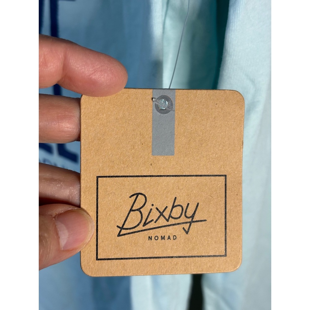 Bixby Nomad Boys Sun Daze Pacific Coast California Graphic Tee Blue L 12-14 NWT - Picture 4 of 9